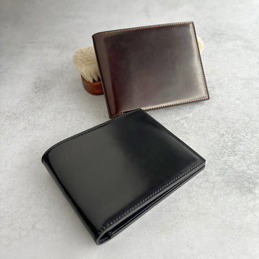 ホーウィンシェルコードバン　二つ折り札入れ