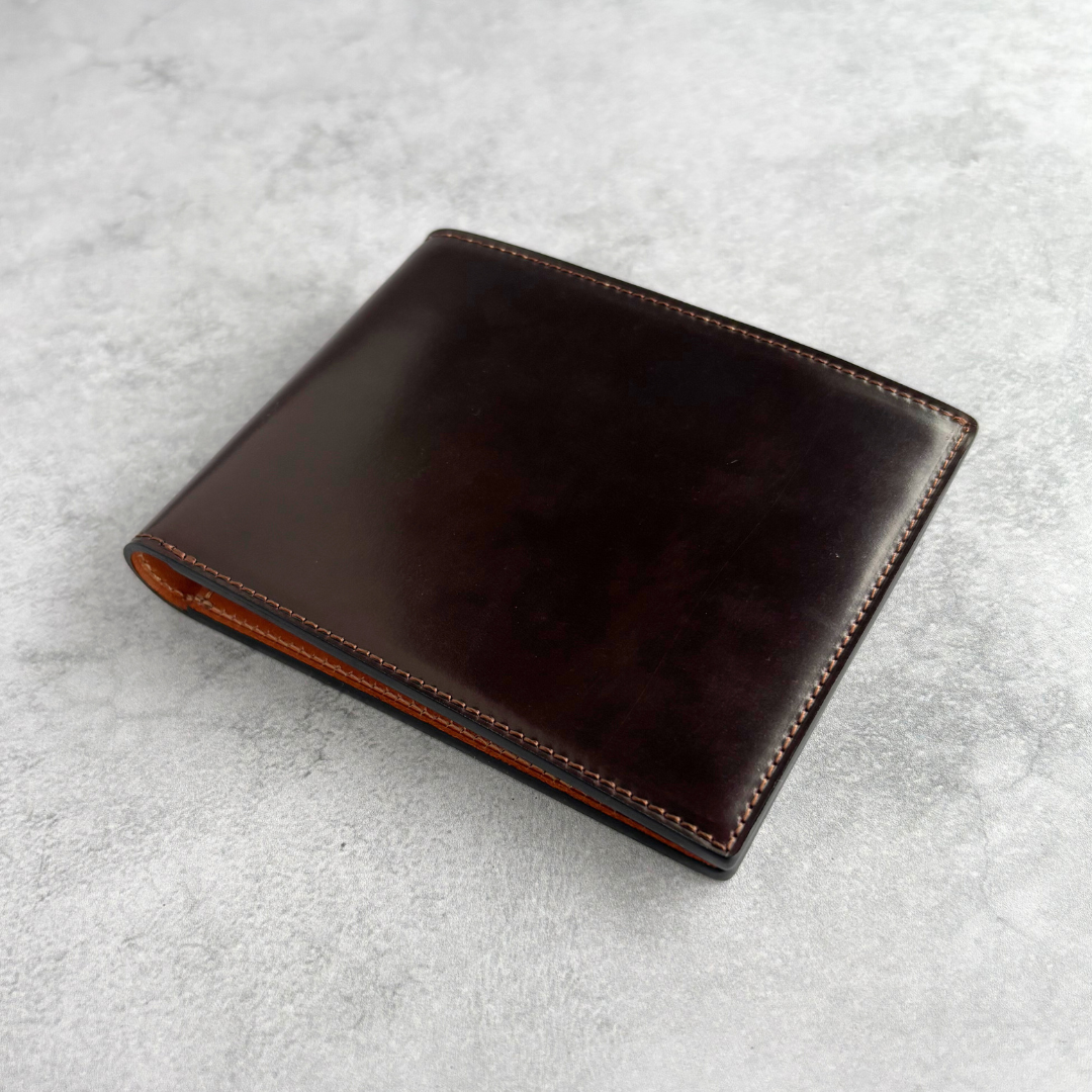 ホーウィンシェルコードバン　二つ折り札入れ