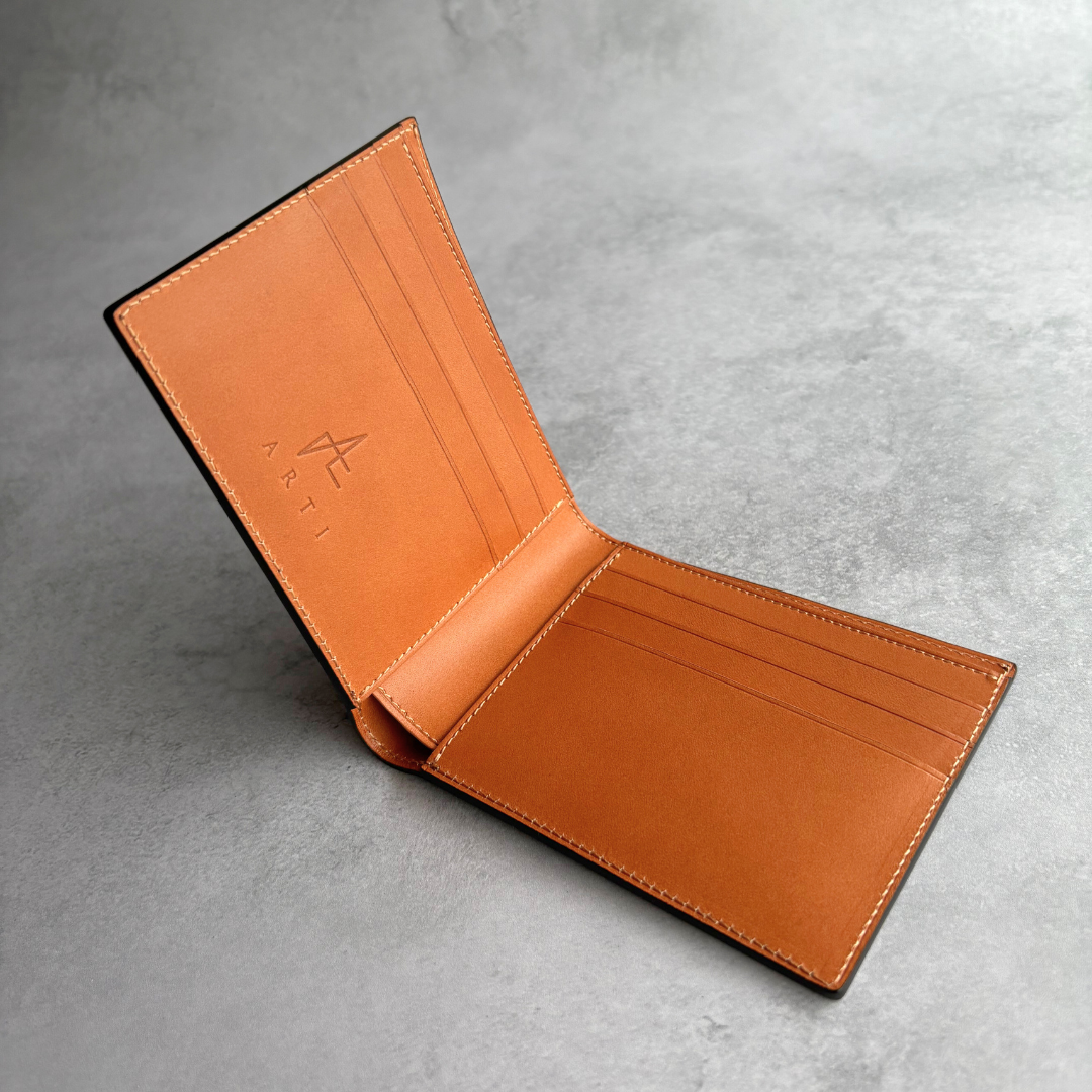 ホーウィンシェルコードバン　二つ折り札入れ