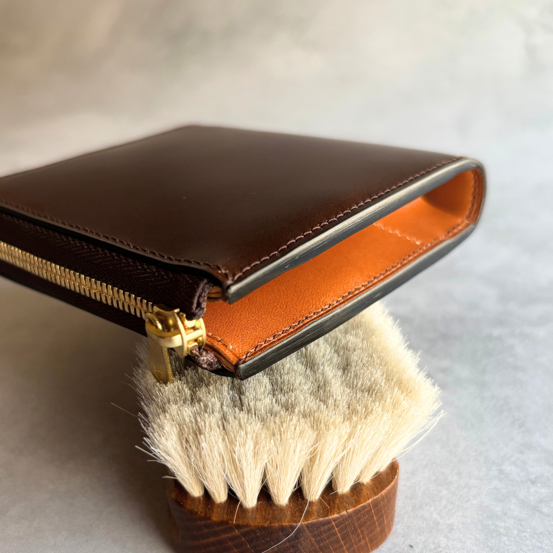 【オーダー】コードバン　L字ファスナーコンパクト財布