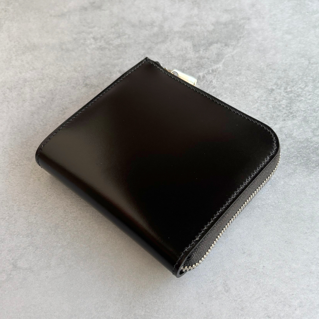 【オーダー】コードバン　L字ファスナーコンパクト財布