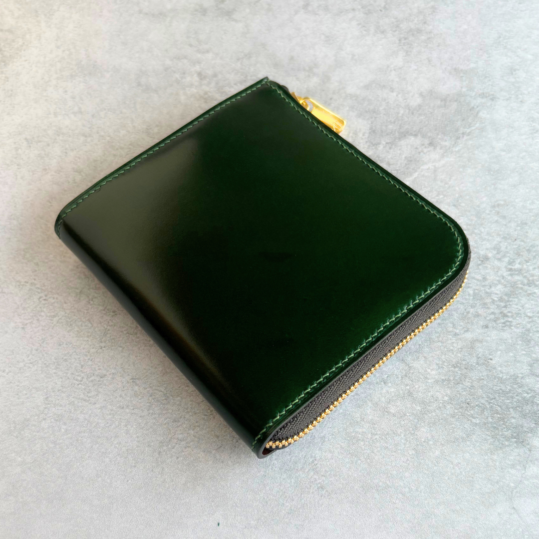 【オーダー】コードバン　L字ファスナーコンパクト財布