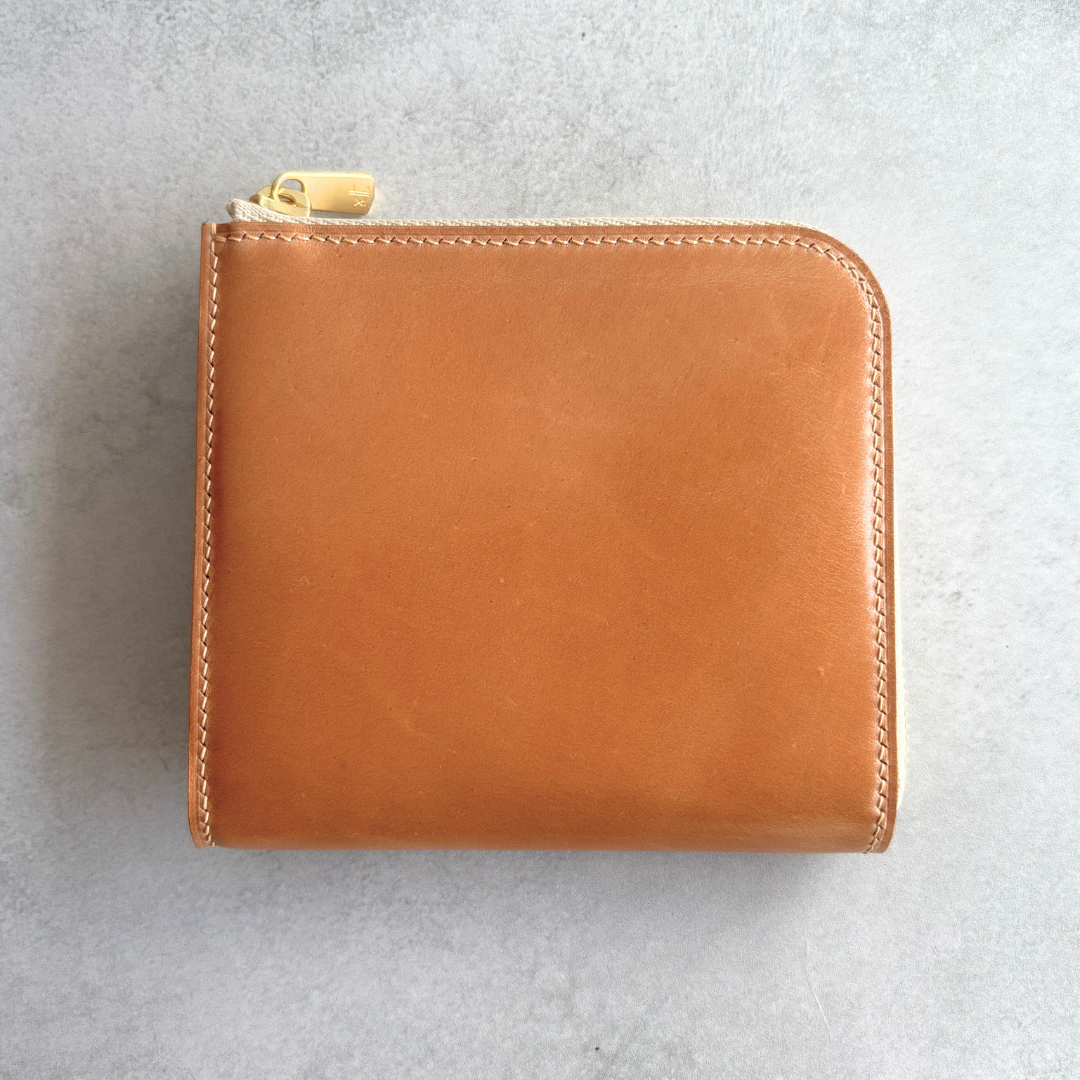 【オーダー】コードバン　L字ファスナーコンパクト財布