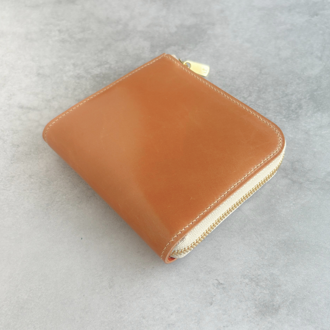 【オーダー】コードバン　L字ファスナーコンパクト財布