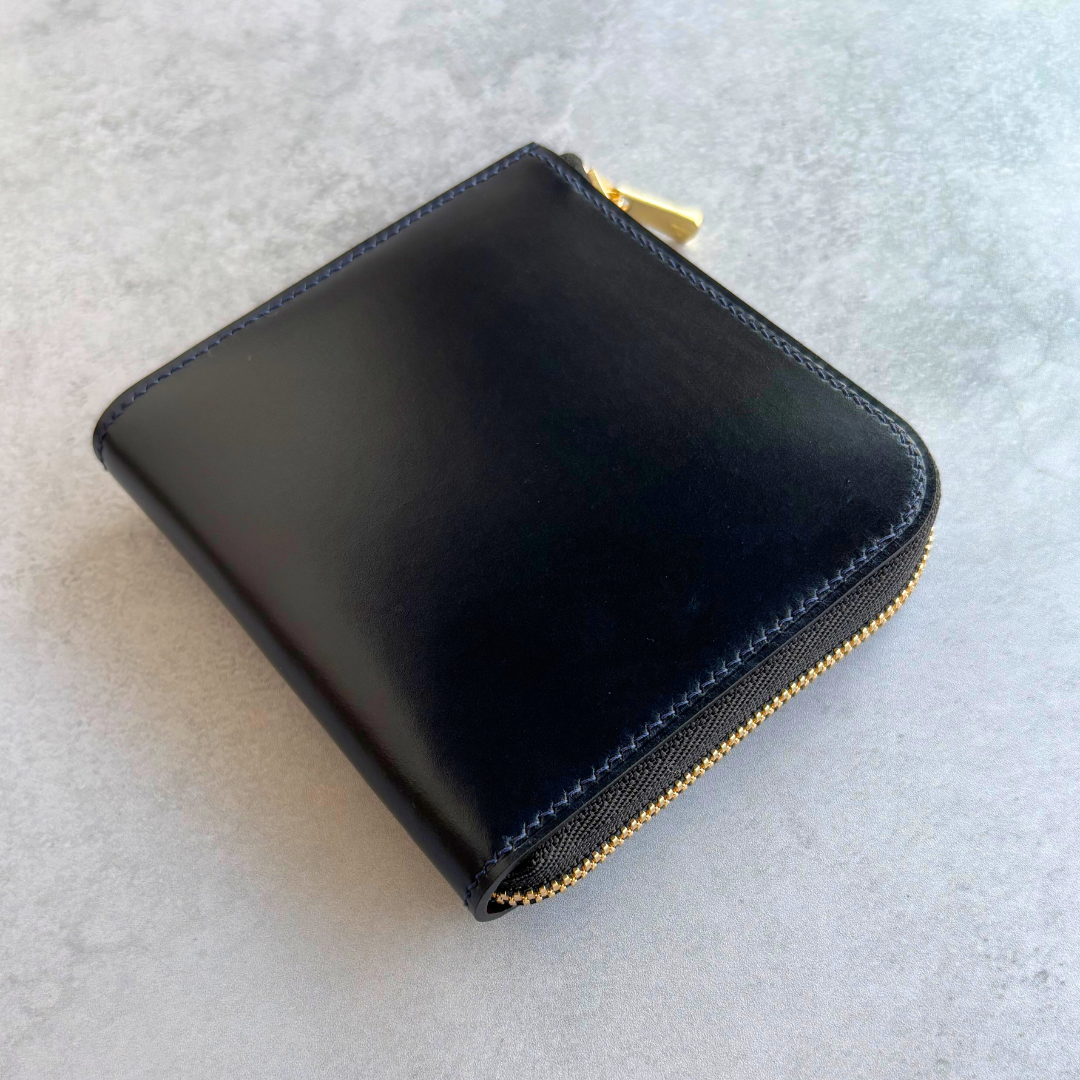【オーダー】コードバン　L字ファスナーコンパクト財布