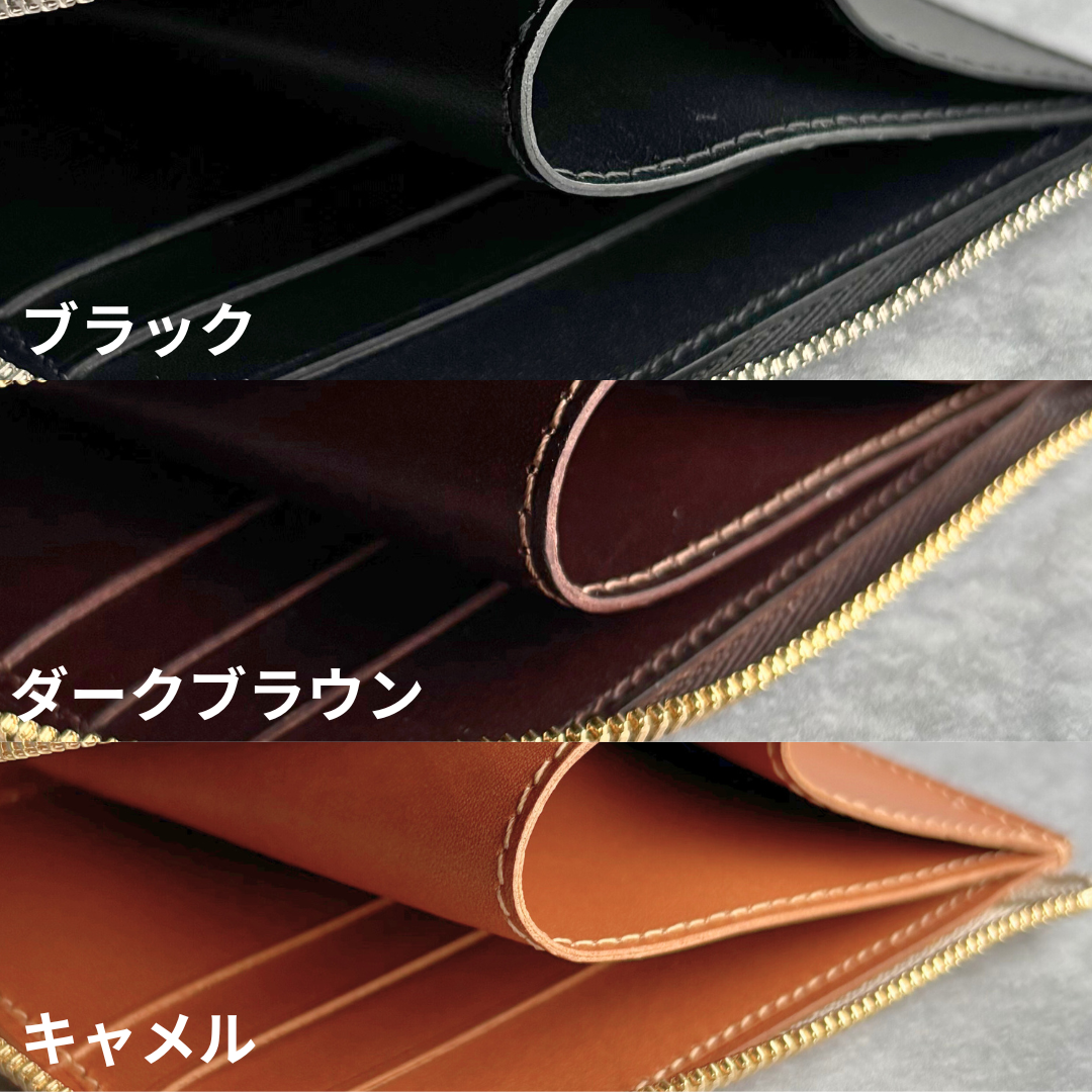 【オーダー】コードバン　L字ファスナーコンパクト財布