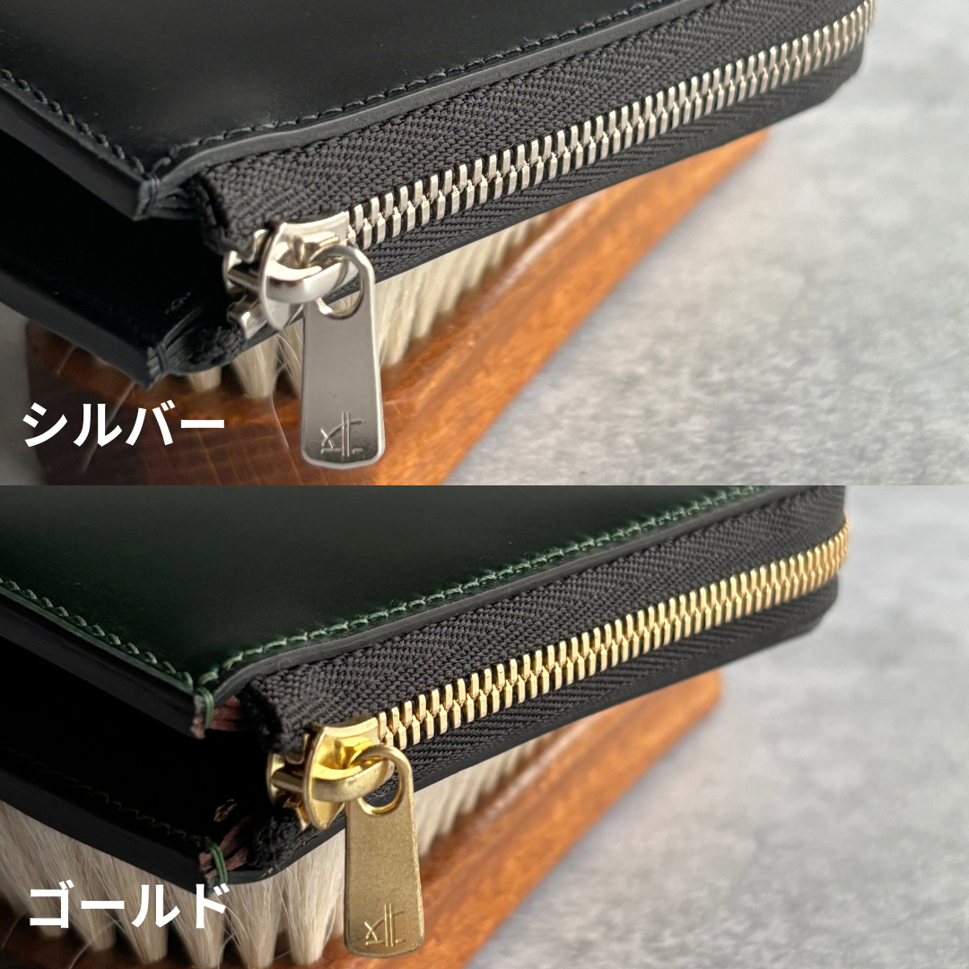 【オーダー】コードバン　L字ファスナーコンパクト財布