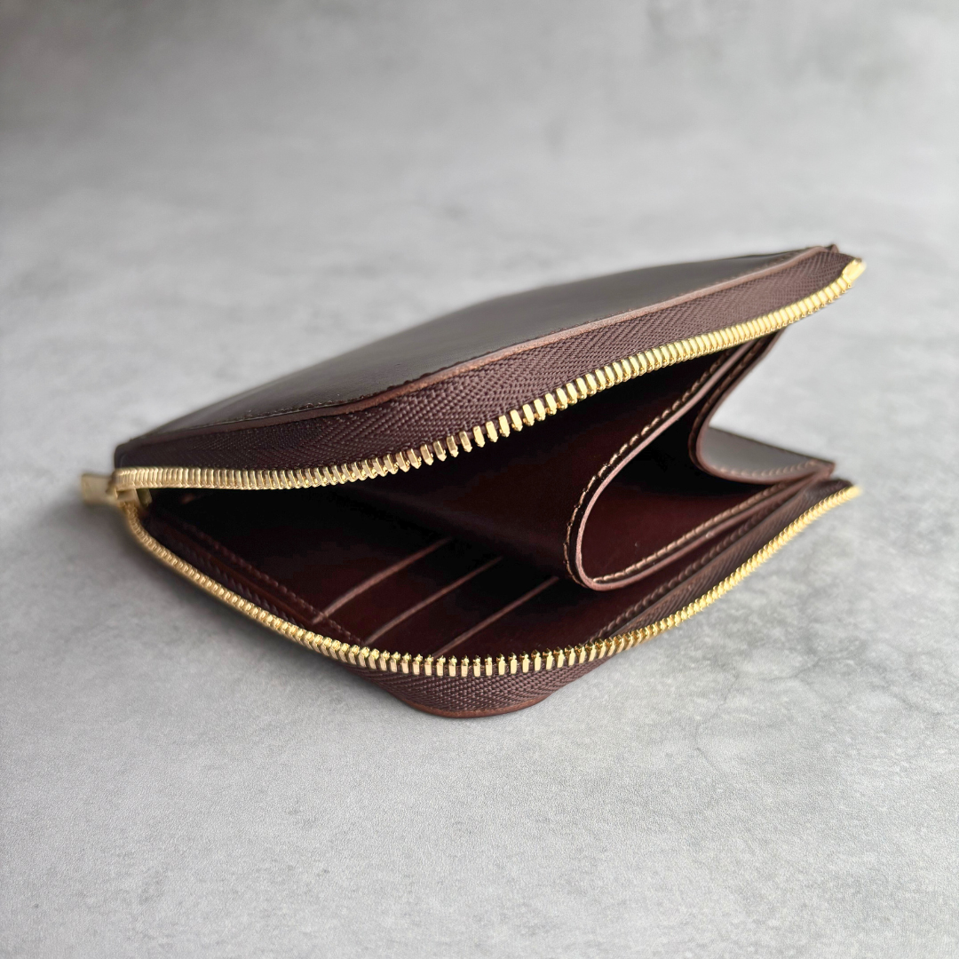 ブルガロ　L字ファスナーコンパクト財布