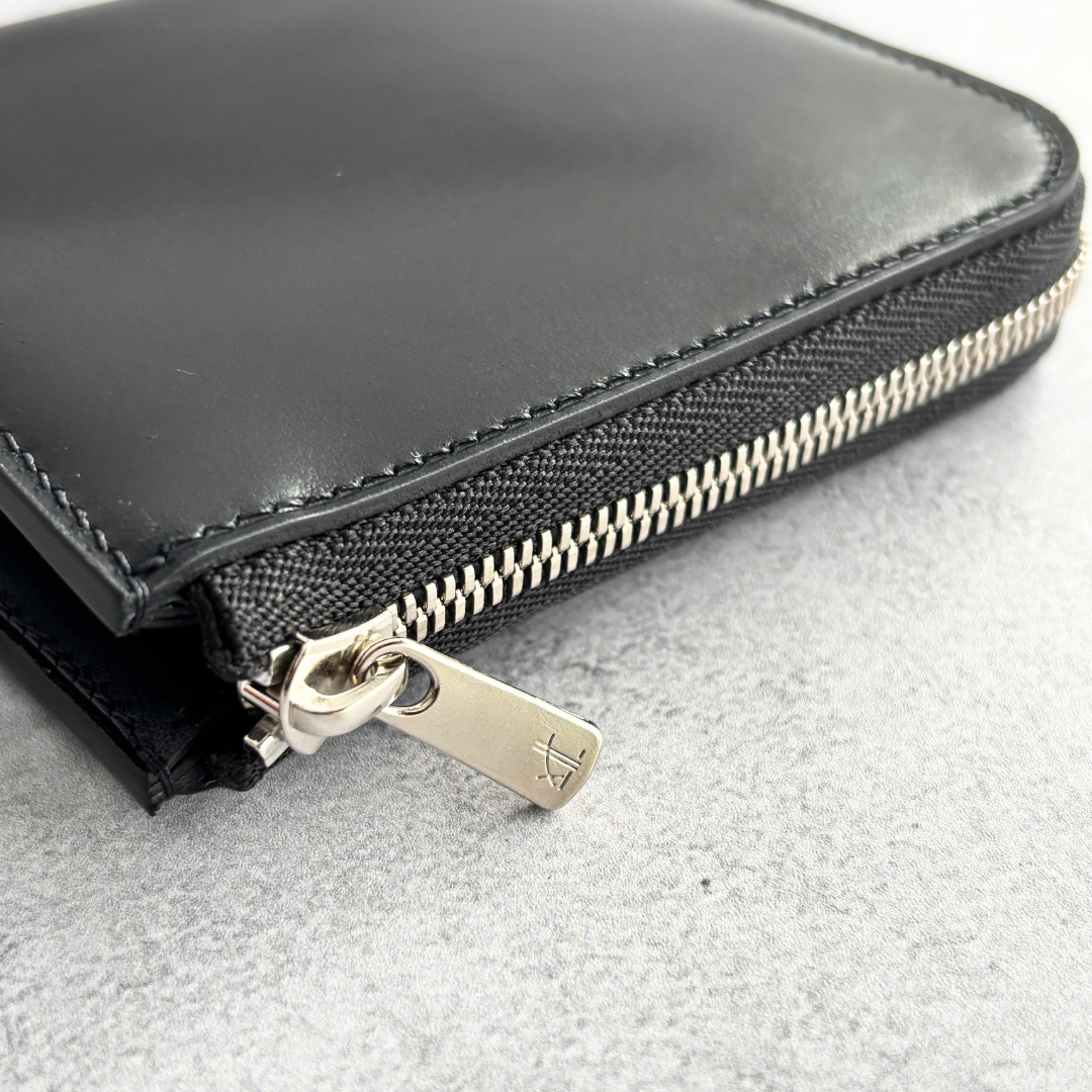 ホーウィンシェルコードバン　L字ファスナーコンパクト財布