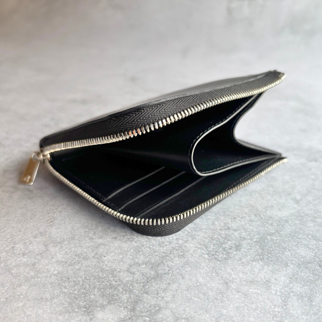 ホーウィンシェルコードバン　L字ファスナーコンパクト財布