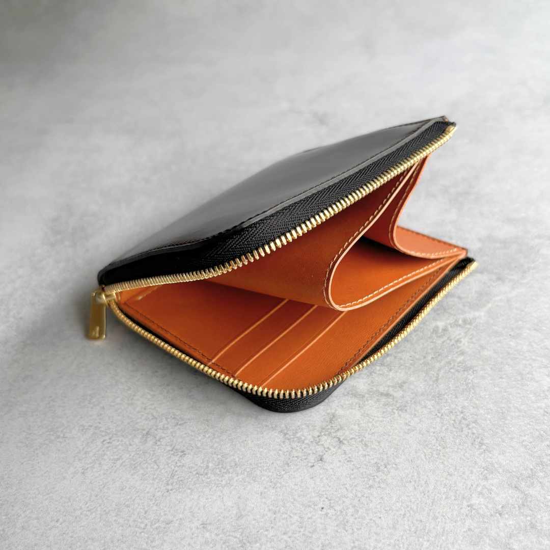 ホーウィンシェルコードバン　L字ファスナーコンパクト財布