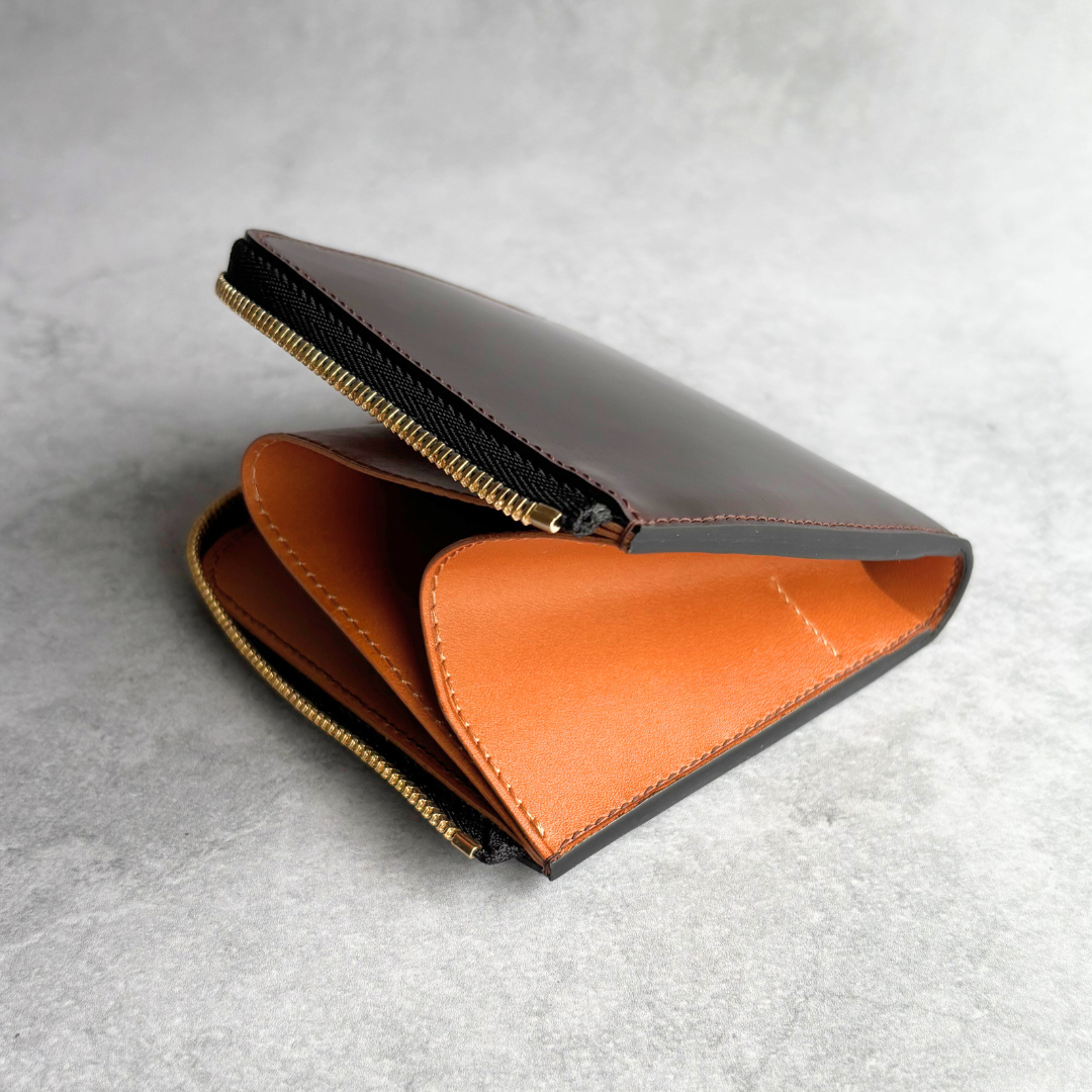 ホーウィンシェルコードバン　L字ファスナーコンパクト財布